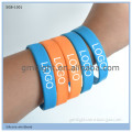 new design china clear engraved logo silicone bracelet